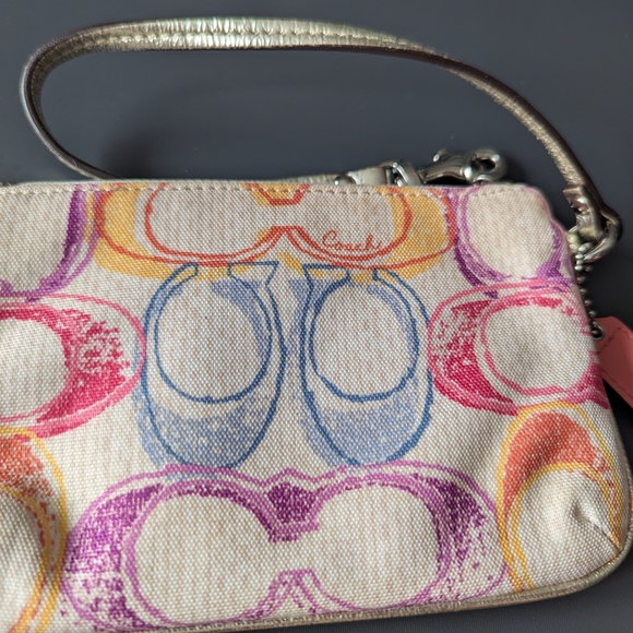 Coach Hampton Scribble Wristlet - Picture 5 of 9